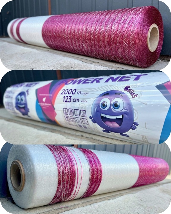 Siatka do bel POWER NET Beluś 123x2000m do słomy, siana, kiszonki