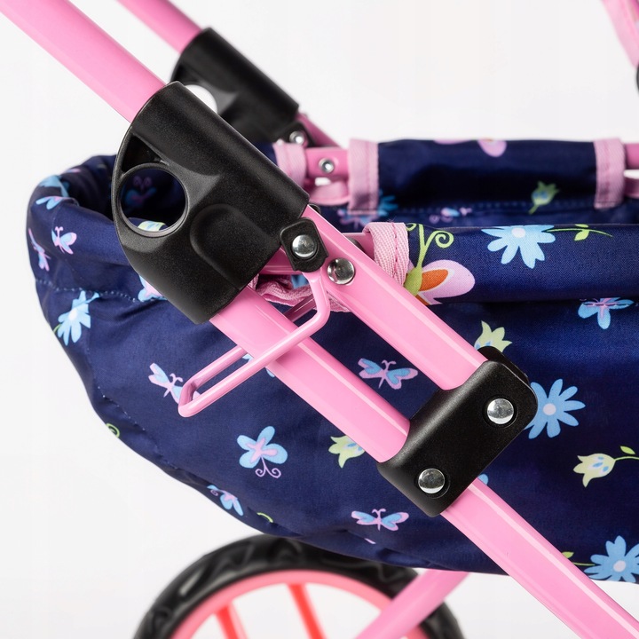 KINDERPLAY WÓZEK DLA LALEK GŁĘBOKI GONDOLA SKŁADANY DASZEK MIĘKKIE KOŁA