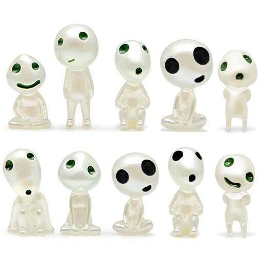 Świecące Figurki drzewnych elfów 10 szt dekoracja