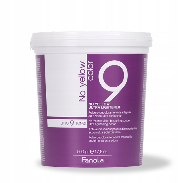 FANOLA NO YELLOW COLOR ROZJAŚNIACZ DO 9 TONÓW 500G