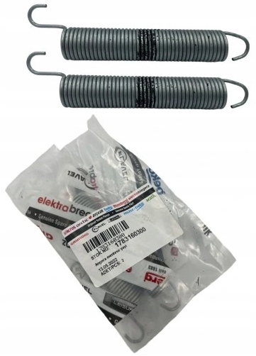 Kpl. sprężyn i linek zawiasu drzwi zmywarki Beko