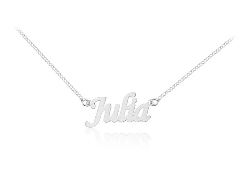 SREBRNY NASZYJNIK Z DOWOLNYM IMIENIEM SŁOWEM IMIĘ