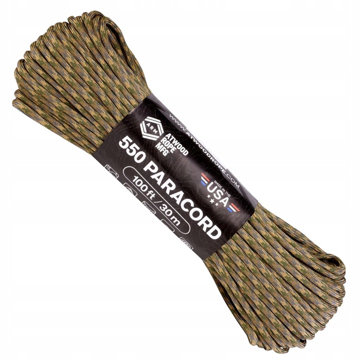 Linka lina specjalistyczna taktyczna Paracord Atwood Rope MFG 550 30 m