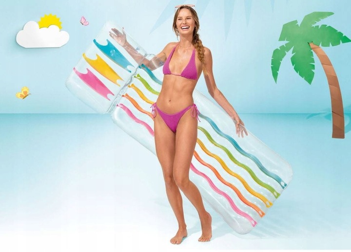 Materac dmuchany do wody Tęcza Intex 58724