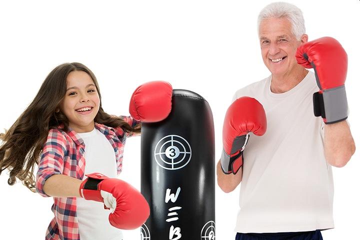 Worek Treningowy Bokserski Stojący 165cm dla Dzieci Młodzieży Boks Karate