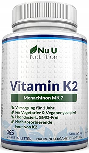 WITAMINA K2MK7 200 mcg - 365 tabletek K-2 MK7 / opakowanie na cały rok