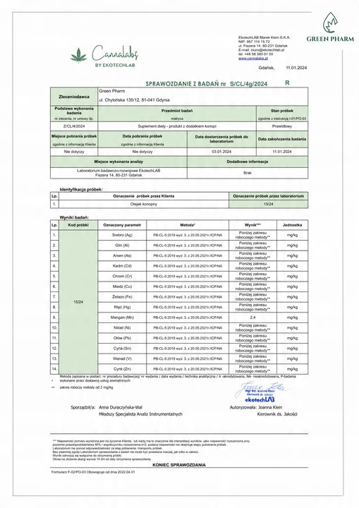 Olejek Konopny CBD 10% | Dla Psa 1000mg 11ml | Weterynaryjny | Bez THC