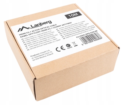 KABEL PRZEWÓD PRZYŁĄCZE HDMI V2.1 8K 144HZ ETHERNET OPTYCZNY HDR AOC 10M