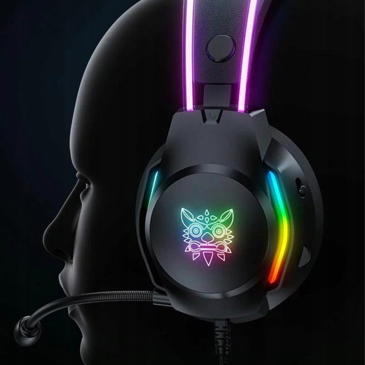 ONIKUMA X26 SŁUCHAWKI GAMINGOWE NAUSZNE PRZEWODOWE Z MIKROFONEM DO PC RGB