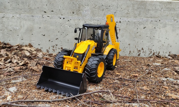 Duży model Koparko - Ładowarka JCB 5CX eco - Ruchome Części - Bruder 02454