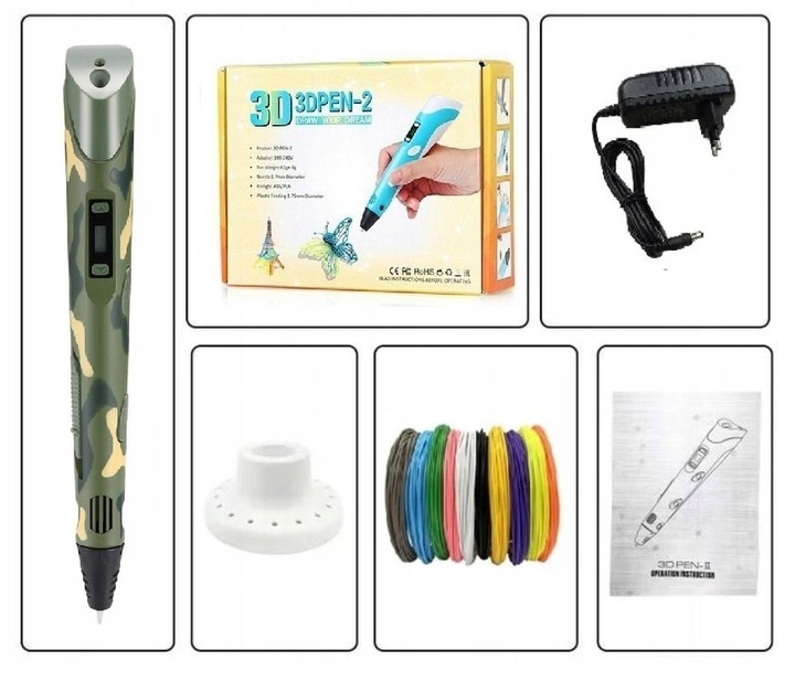 Długopis Drukarka 3D Dla Dzieci Zestaw 9 Metrów Magiczny Długopis Moro