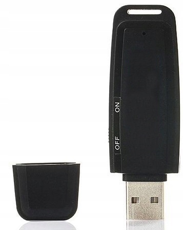 DYKTAFON pendrive 16GB PODSŁUCH Szpiegowski 8h