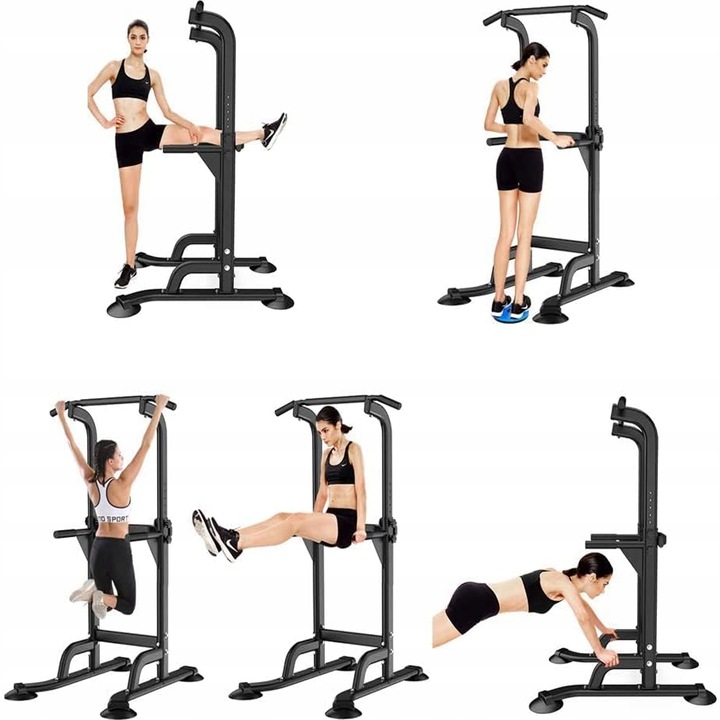 Poręcze do ćwiczeń dipów drążek do podciągania regulowany 187-227 cm