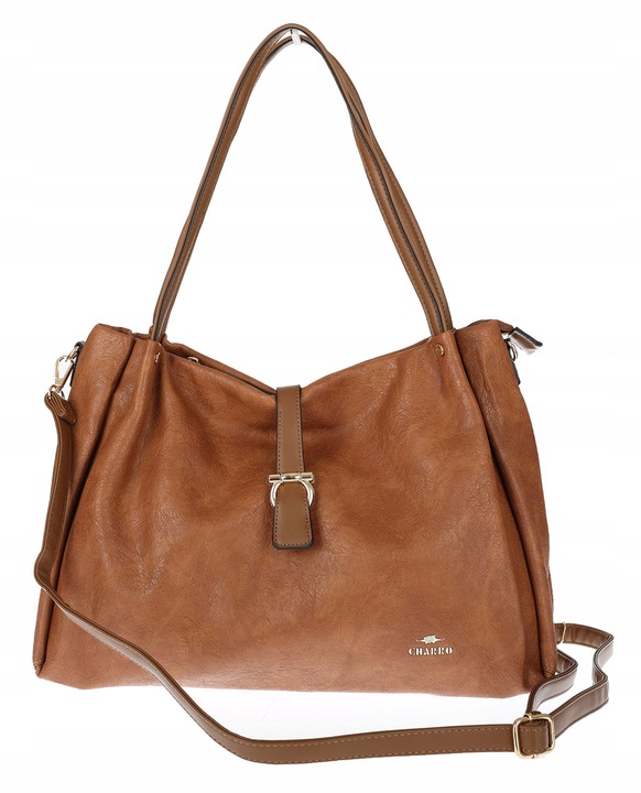 Torebka Damska listonoszka Shopperka na ramię pojemna CH3319 Brązowa