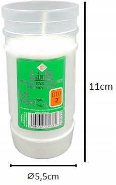 Wkłady do zniczy Parafinowe Bio 2 „Linis" Wiosna Lato 2dni x 20szt.