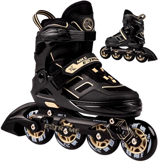 NILS Łyżworolki Rolki Regulowane Rekreacyjne Młodzieżowe 39-42