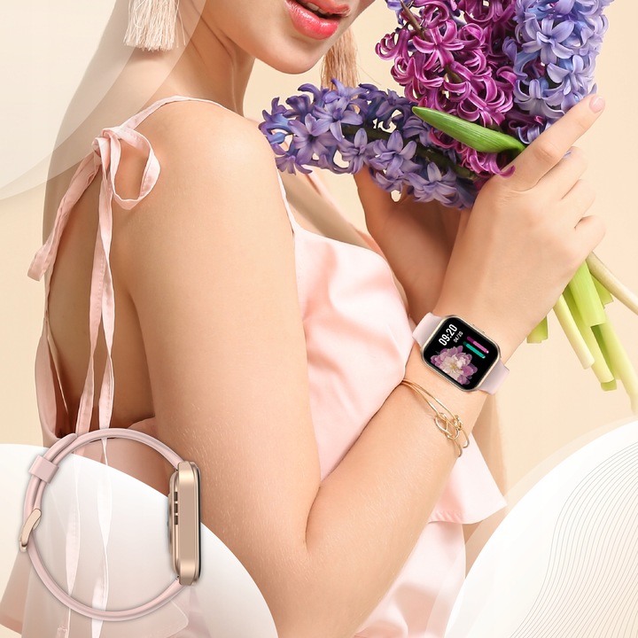 SMARTWATCH DAMSKI ROZMOWY ZEGAREK SPORTOWY POLSKIE MENU GRY SMART WATCH