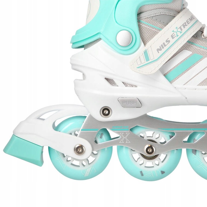 NILS 2w1 Łyżworolki Rolki Regulowane Łyżwy Hokejowe Damskie