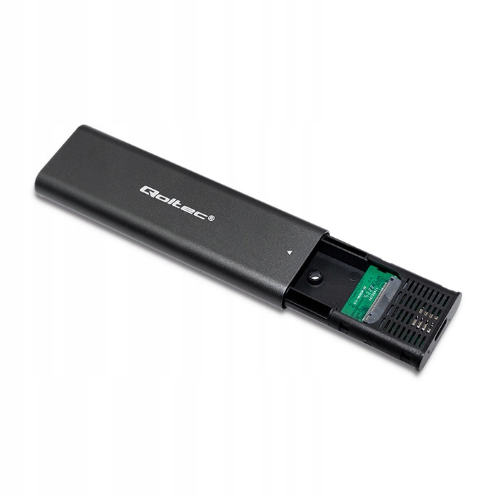 Qoltec Solidna Obudowa kieszeń do dysków M.2 SSD NVME PCI-E USB typ C lekka