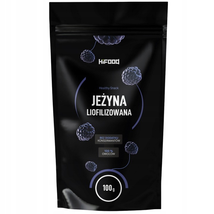 JEŻNY LIOFILIZOWANE 100g Jeżyna 100% POLSKA PROSZEK HiFOOD