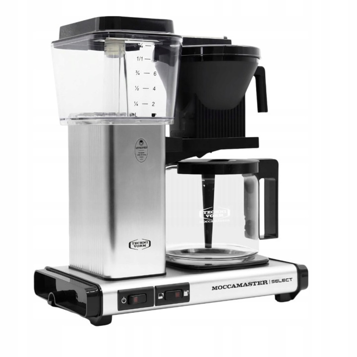 Ekspres przelewowy do kawy Moccamaster KBG 741 Select 1,25L Dzbanek Srebrny