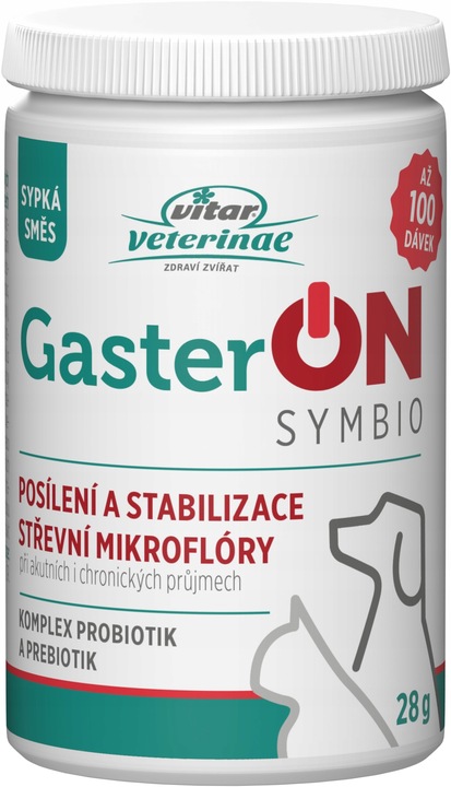 VITAR Veterinae GasterON SYMBIO - probiotyki i prebiotyki - aż 100 dawek