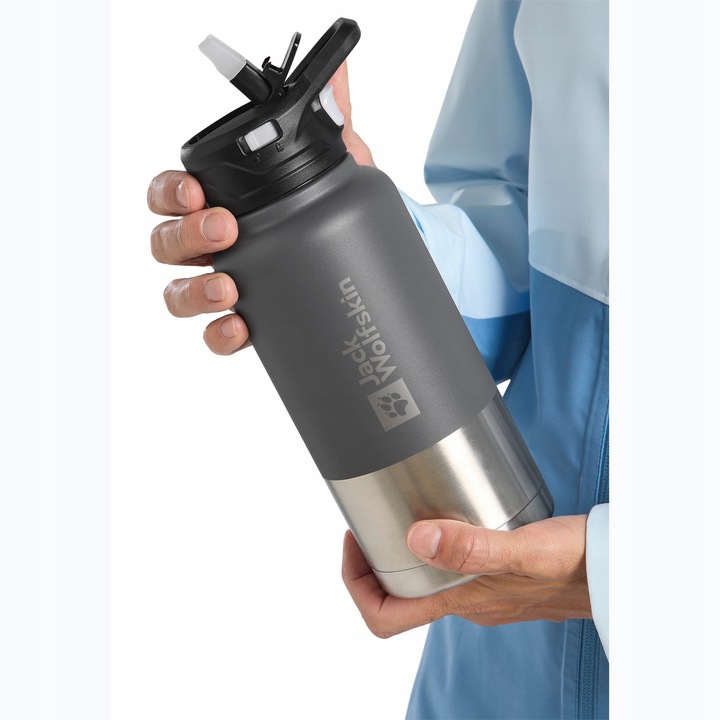 Butelka termiczna Jack Wolfskin Saima Insulated Straw 950 ml asphalt OS