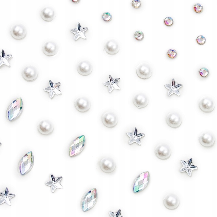 KRYSZTAŁKI NAKLEJKI DIAMENCIKI TWARZ OCZY