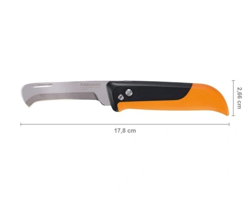 FISKARS / Nóż składany X-series K80 / Idealny do zbioru warzyw i owoców