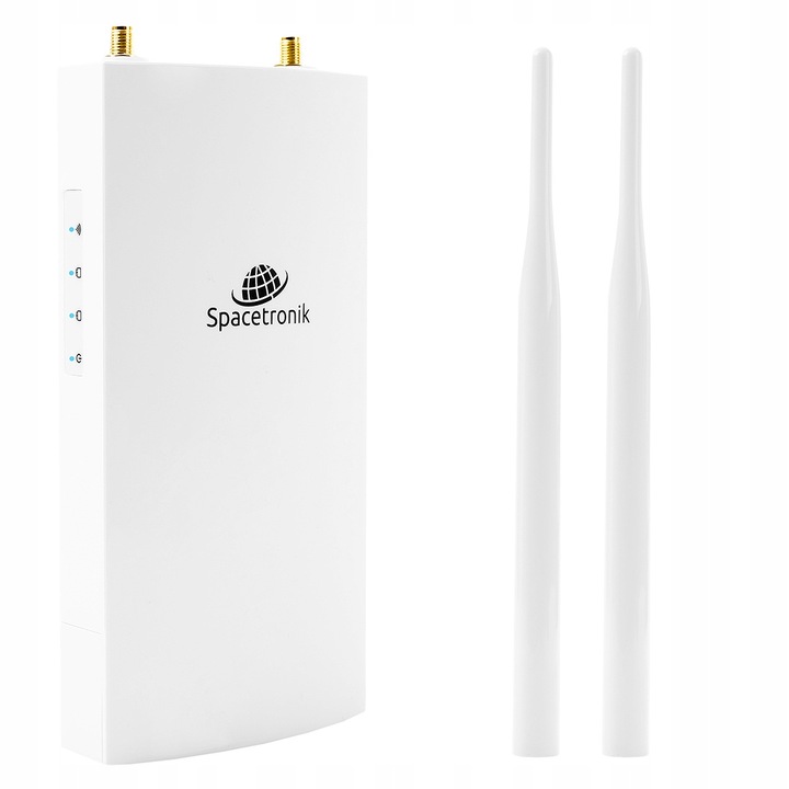 Zewnętrzny Access Point 300Mbps IP66 PoE 4w1 Punkt Dostępu Spacetronik