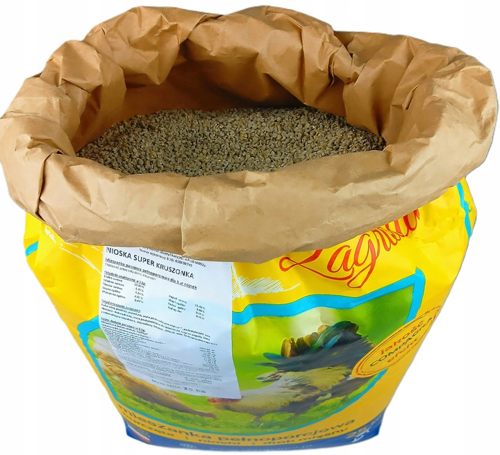 PASZA DLA KUR NIOSEK 25KG KRUSZONKA MIESZANKA DLA DROBIU WOLNYWYBIEG