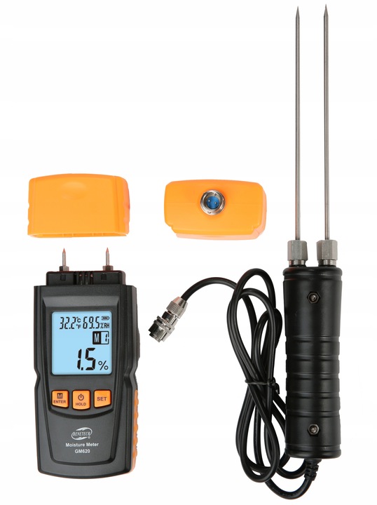 Wilgotnościomierz Miernik Wilgotności do Drewna + Sonda 147cm, Dokładny