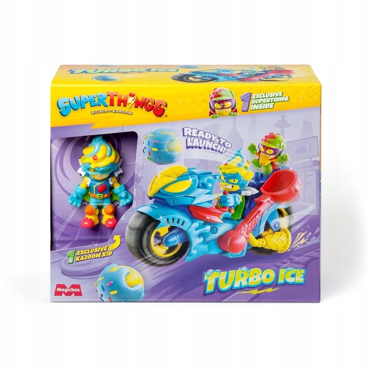 Super Zings Superthings Turbo Ice Pojazd Figurki Kazoom Kid Mad Cone