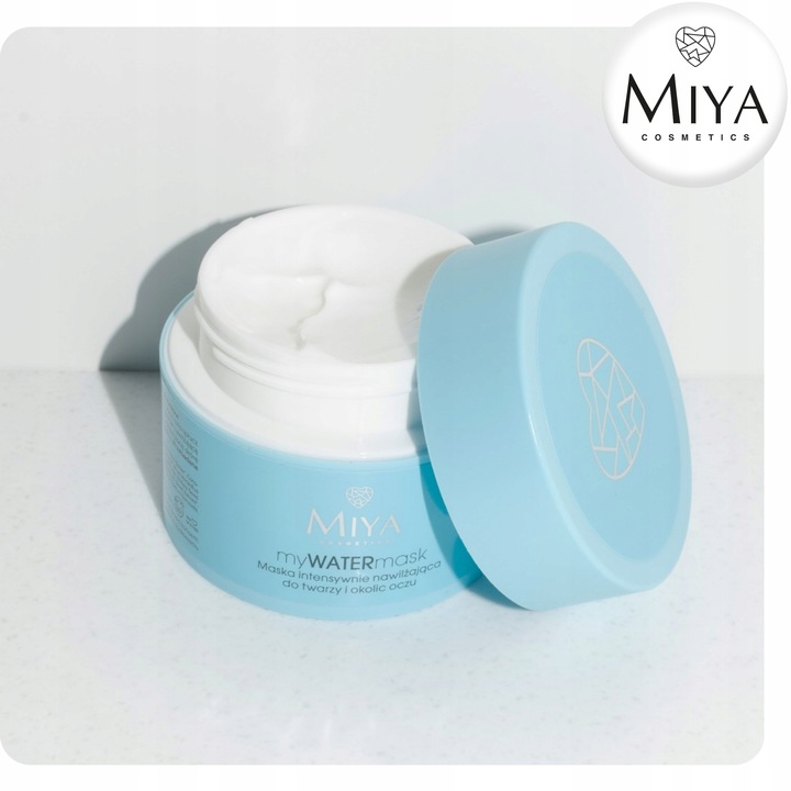 Maska Intensywnie Nawilżająca Naturalna do Twarzy i Okolic Oczu 50 ml Miya