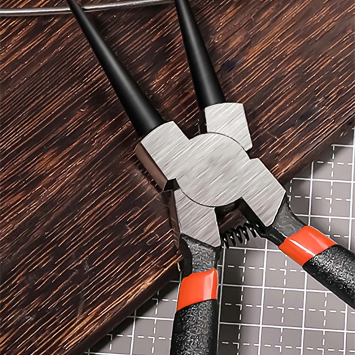 Szczypce do Pierścieni Segera Zacisków Zestaw 4el Szczypiec Zagięte Proste