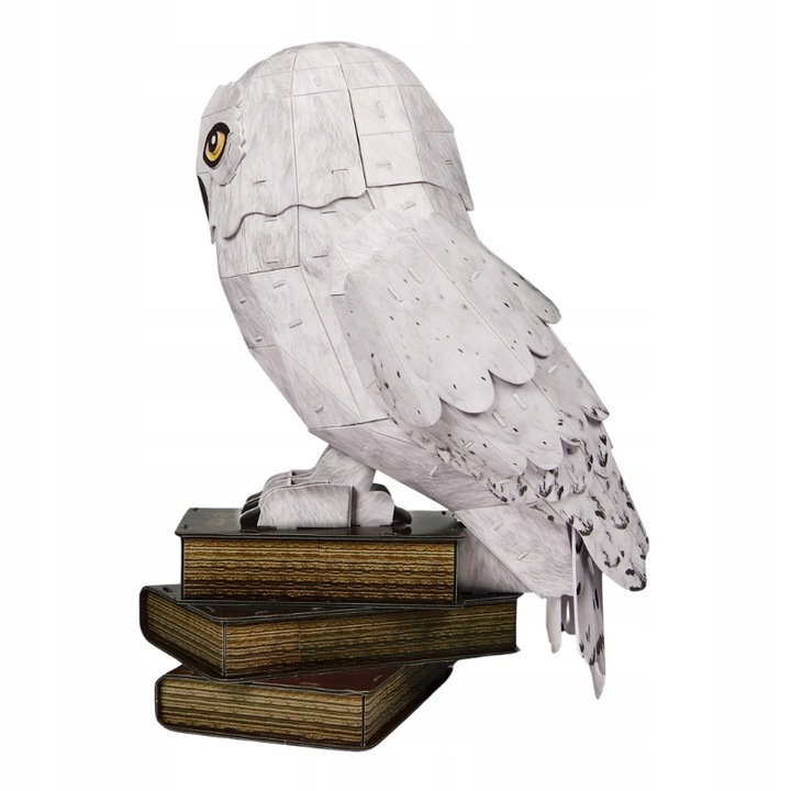 HARRY POTTER PUZZLE 3D FIGURKA MODEL HEDWIGA SOWA DO ZŁOŻENIA 4D BUILD
