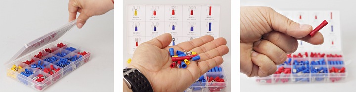 SZCZYPCE ZACISKARKA ZESTAW TULEJEK KONEKTORÓW 300