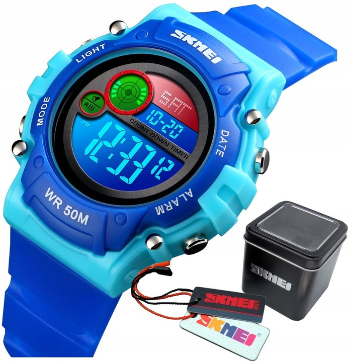 SUPER ZEGAREK DZIECIĘCY KOLOROWE LED NOWY MODEL DLA CHŁOPCA DLA DZIEWCZYNKI