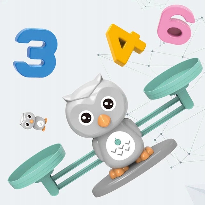 Gra Edukacyjna Waga Szalkowa Sowa Nauka Liczenia