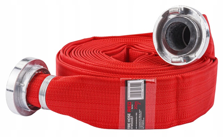 WĄŻ STRAŻACKI PARCIANY DO WODY SZAMBA SZYBKOZŁĄCZKA 2" 20 M 8 BAR