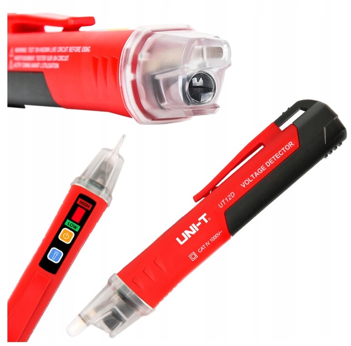 Bezdotykowy tester próbnik napięcia UNI-T UT12D-EU 24-1000V AC DETEKTOR