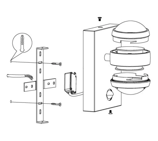 Eglo EGLO Zewnętrzny kinkiet 96021 SESIMBA 1