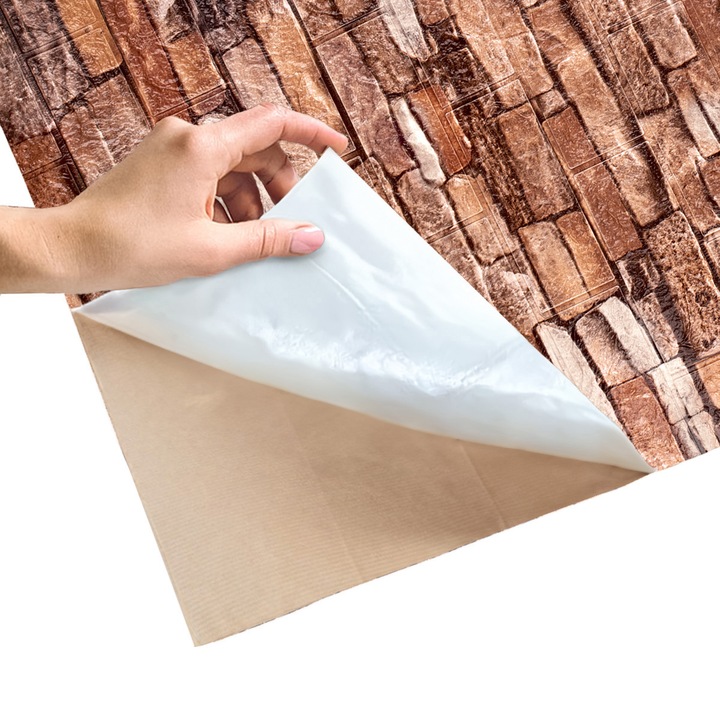 x10 PANEL PANELE ŚCIENNE 3D SAMOPRZYLEPNE TAPETA CEGŁA PŁYTA KASETON 5,4 m2