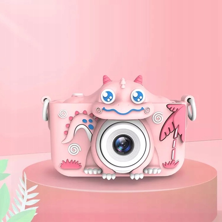 POLARX pl Dino Design: Aparat Dla Dzieci 40MP FHD 1080p Selfie z Dinozaurem