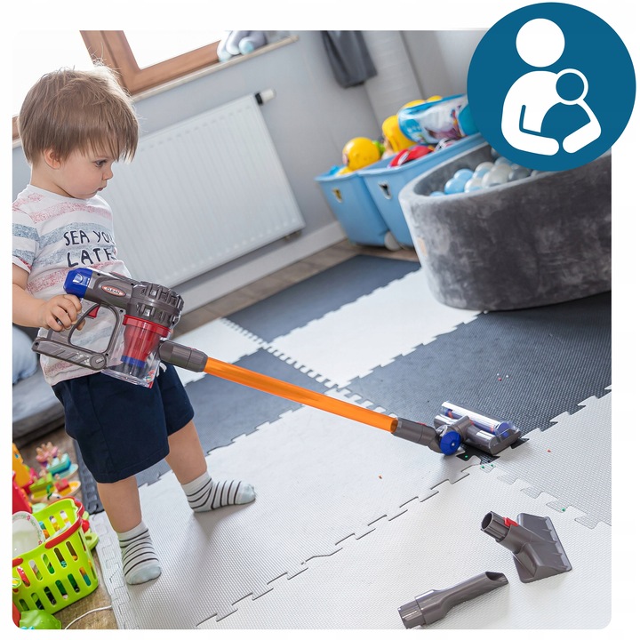 Odkurzacz Pionowy dla Dzieci z Dźwiękiem 2w1 i Ręczny Funkcja Ssania Dźwięk