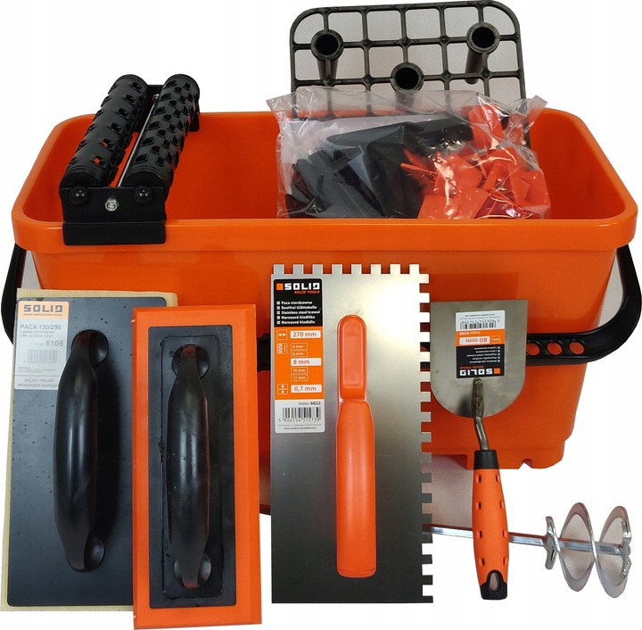 SOLID WIADRO GLAZURNICZE DO FUGOWANIA 20L ZESTAW L