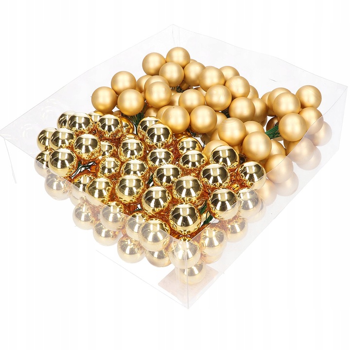 BOMBKI SZKLANE DO STROIKÓW NA DRUCIKU CHOINKOWE BOMBKA 2,5cm 144szt