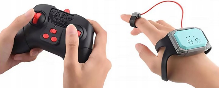 SAMOCHÓD ZDALNIE STEROWANY RC GESTAMI AMFIBIA 4x4 360° PŁYWAJĄCY 2 PILOTY