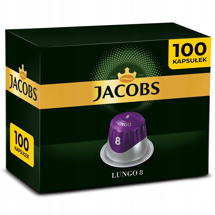 Kapsułki do Nespresso Jacobs Lungo Intenso 100 sztuk