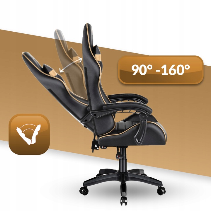 FOTEL GAMINGOWY DLA GRACZA BIUROWY HELL'S